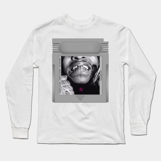 Floss Game Cartridge Long Sleeve T-Shirt by PopCarts